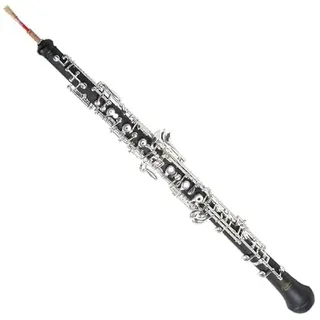 Oboe (halbautomatisches System) Ebonit, versilberte Mechanik, mit Tasche & Rohr