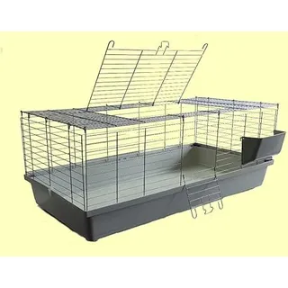 1m Neues Modell Hasenkäfig Nagerkäfig Kaninchenkäfig Käfig Stall Meerschweinchen weiß