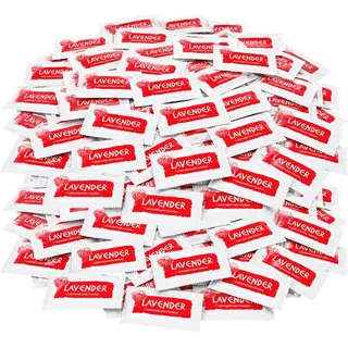 Feucht Kondome 100 Stück Packung, Extra Dünne Kondome Herren | 53 mm Breite, Kondom für Langen Sex, Condoms, Natürliches Empfinden, Rot Beutel