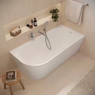 Duravit Joviva Badewanne 170 x 80 x 47 cm Ecke rechts, Badewannen, 700741000000000, weiß glänzend