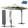 Alu Ampelschirm Ø 300 cm beige inkl. LEDs