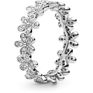 Pandora Glanzvolles Gänseblümchen-Band 925 Silber Zirkonia weiß Gr. 56 (17.8) - 190934CZ-56