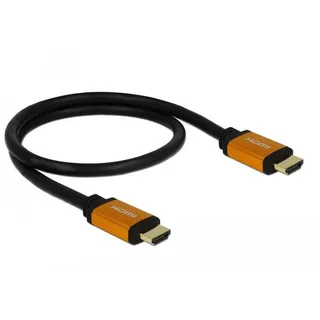 DeLock HDMI Anschlusskabel HDMI-A Stecker 0,5 m Schwarz/Gelb