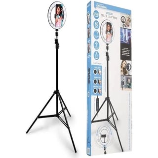 Grundig Selfie Ringlicht - auf Stativ - Ringleuchte - Ringlight für Handy - LED - Flexibel - 210 cm