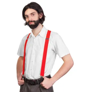 Metamorph Hosenträger Hosenträger rot Nützliches Accessoire für Verkleidungen rot