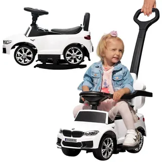 Actionbikes Motors Rutscherauto Rutschauto BMW M5 & Mercedes GL63 AMG, (Kinder Elektro Auto ab 1 Jahr, 1-tlg., Kinder Fahrzeug, Rutschauto mit Schiebestange) weiß