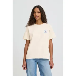 Ichi T-Shirt Kurzarm-Bluse IHBALMERS weiß S
