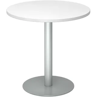 Hammerbacher Bistrotisch weiß 80,0 x 80,0 x 74,0 cm