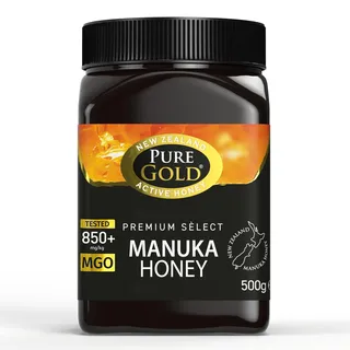 Pure Gold Manuka Honig 850+ MGO zertifiziert, Premium Neuseeland Manuka Honey 500g