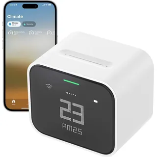 Qingping Air Monitor Lite, Apple HomeKit kompatibel Wi-Fi Smart Luftqualität Messgerät erkennt Indoor CO2, PM2.5, PM10, Temperatur und Luftfeuchtigkeit, Luftmessgerät