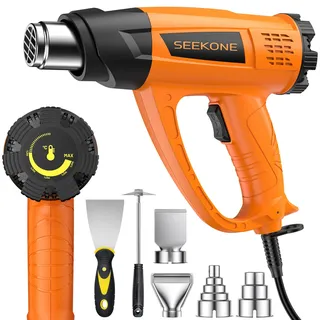 marca: seekone SEEKONE Heißluftpistole Kit, Variable Temperaturregelung 60°C- 600°C Heissluftgebläse