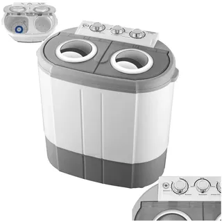 STEINBORG Wäscheschleuder SB-4005, 3 kg, Waschen und Schleudern in separaten Kammern blau|weiß