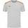 Trikot kurzarm soft grey/neonorange 140