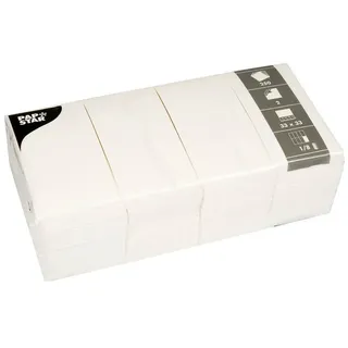 Papstar Servietten weiß 2-lagig 33,0 x 33,0 cm, 250 St.