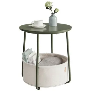 VASAGLE Beistelltisch rund Grün Holz Ø45 cm