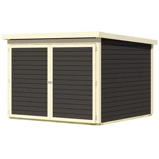 Karibu Fahrradgarage 4 Fahrradgarage grau