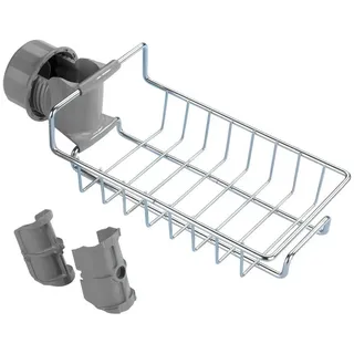 Maximex Duschablage Edelstahl, montierbar ohne bohren an Duschstange, 23 x x cm