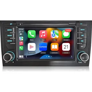 7 Zoll Andriod 13 Autoradio mit Carplay Andriod Auto WIFI GPS Für Audi A4 2008-2012 RDS DSP DAB Autoradio Navi BT SWC RDS 1+32G 4kern