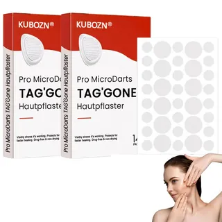 KUBOZN Pro MicroDarts TAG'Gone Hautpflaster Professionelles KUBOTAN Pro Micro Darts patches MildeAkne-Beseitigung, KUBOTAN Hautpflaster, MicroDarts TAG'Gone Patch fur alle Hauttypen (2 Pack)