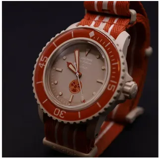 Swatch x Blancpain Arctic Ocean Automatikuhr Bioceramic Scuba Fifty Fathoms