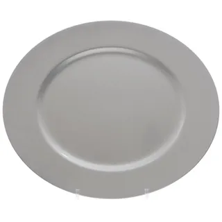 Dekoteller Platzteller Weihnachtsteller Adventsteller Plätzchenteller silber