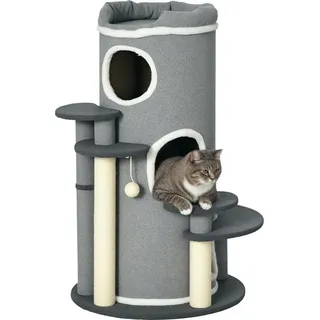 PawHut Kratzbaum 57 x 57 x 99 cm grau