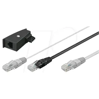 AK FB Y 3,0M - Y-Kabel für Fritzbox (VoiP), 3,0 m inkl. TAE Adpt.