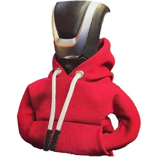 Genikeer Kreativer Hoodie Auto Schaltknauf Abdeckung, Auto Schaltknauf Schalthebel Schutz, Staubdichter Schutz Schaltknauf Hoodie, Car Gear Shifter Knob Hoodie