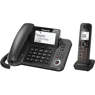 Panasonic KX-TGF320EXM Telefon, Schwarz