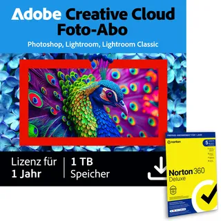 Adobe Creative Cloud Foto-Abo 1 TB 1 Jahr Win / Mac