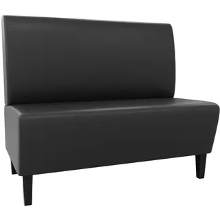 BIG Möbel GmbH Gastro Sitzbank Paris | 200 cm breit | Kunstleder Schwarz | Glatt | Dinerbank