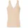 Invisible Soft Padded Tank Top mit V-Ausschnitt Modell Beige 38