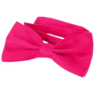 DonDon Edle pinke Fliege bzw. Schleife mit Haken - bereits gebunden und verstellbar - Einheitsgröße