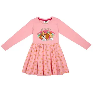 PAW PATROL Midikleid Paw Patrol Kleid langarm rosa 128 EU