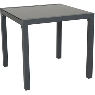 Svita Gartentisch 80 x 80 x 75 cm Dunkelgrau