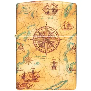 Zippo Sturmfeuerzeug - Modell Nautical - 540 Color, Multicolor - Nachfüllbar - Wiederverwendbar - Windfestes Design - Geschenkbox - Made in USA