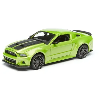Maisto 31506 - Modellauto 1:24 Ford Mustang Street Racer 14, metallic hellgrün, grün