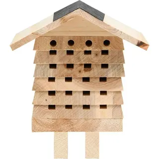 vidaXL Bienenhotel Tanne Massivholz 22x20x20 cm