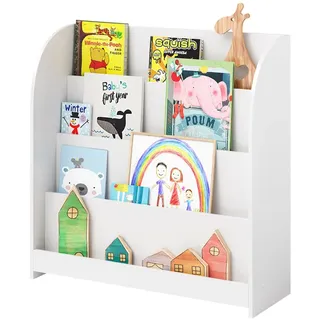 bellabino Kinderregal Baru 88 x 30 x 80 cm Spanplatte weiß