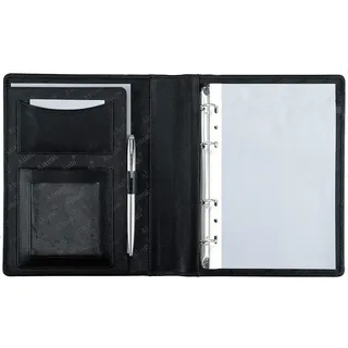 Alassio Ringbuchmappe BENACO I A5 Lederimitat schwarz