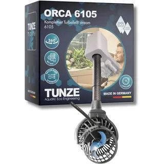TUNZE Turbelle stream 6105 ORCA I Dreheinheit für Strömungspumpen I für dynamische Strömung I inkl Turbelle stream 6105, Halterung & App-Anbindung I Aquarientechnik für Meerwasseraquarien