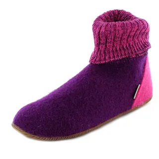 Giesswein Wildpoldsried Kids, Hüttenschuhe Unisex-Kinder, Veilchen 392, 23 EU
