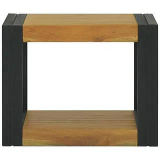 vidaXL Wand-Badregal 45x45x35 cm Massivholz Teak