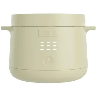 LIINI® 2.0 PRO Breiwärmer olive – Akku Babybreiwärmer, 50W, 10'000 mAh, Erwärmen per Knopfdruck, IP66, auslaufsicher, Edelstahlplatte, BPA-frei, USB-C Aluminiumkabel