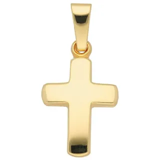 Adelia ́s Kreuzanhänger Damen & Herren 333 Gold Kreuz Anhänger, für Damen & Herren goldfarben