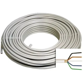 Kabelexpress Kunststoff-Mantelleitung NYM-J 5 x 2,5 mm2 50 m Ring