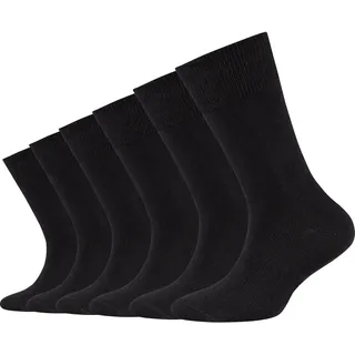 CAMANO Socken 6 Paare Schwarz 23-26