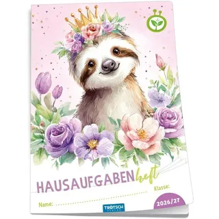 Trötsch Verlag TRÖTSCH - Jahresbezogenes Hausaufgabenheft Grundschule Faultier 26/27