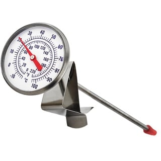 Milchthermometer, ideal für Milchkäse, Joghurt, Kaffee, mit Sonde (165 mm lang)