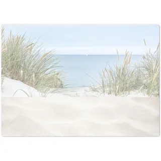 Timr Schreibtischunterlage Papier DIN A2 mit Dünen Meer I Papier-Block zum abreißen I 25 Blatt I praktisch Notizen I Urlaub I Oranizer Büro Schule Homeoffice I tr305